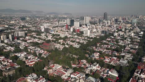 Explore-Polanco-from-above-with-this-drone-footage,-CDMX,-Mexico