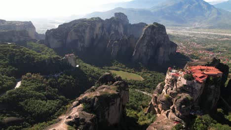 Drone-view-of-Meteora-Greece