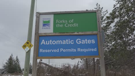 Folks-Of-The-Credit-Provincial-Park-Parking-Lot-Sign