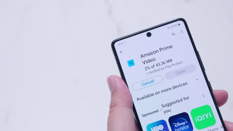 Amazon-Prime-App-Installation-Symbol-on-Digital-Display