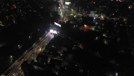 rajkot-aerial-drone-view-There-is-a-big-circle-with-many-vehicles-passing-by