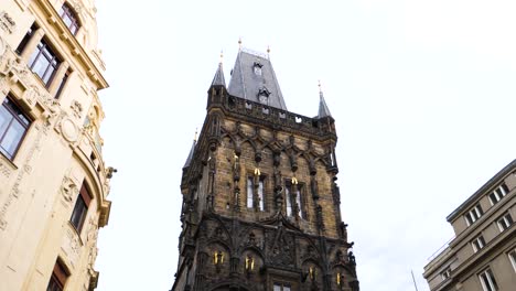 Powder-Tower-Prague,-Czech-Republic