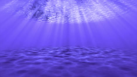 Underwater-ocean-sandy-seafloor-3D-animation-motion-graphics-reflection-sun-rays-on-sandbar-visual-effect-background-purple