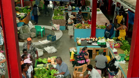 Lokaler-Bauernmarkt-In-Victoria,-Insel-Mahé,-Seychellen