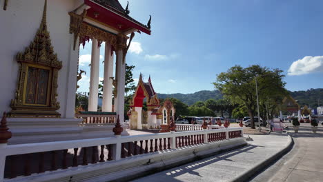 Wat-Chalong-Tempel-In-Phuket,-Thailand