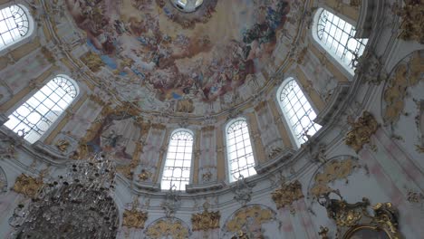 Majestic-Interior-Of-The-Ettal-Abbey-In-Ettal,-Bavaria,-Germany