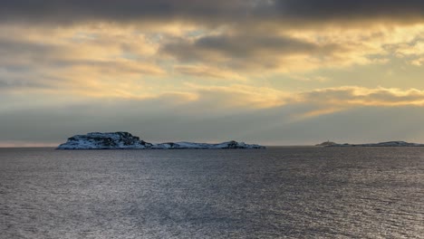 Calm-winter-coast-in-Norway,-captured-in-smooth-slow-motion-and-4K-clarity