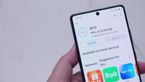 BYD-App-Installation-Symbol-on-Digital-Display