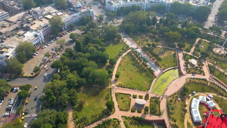 Neu-Delhi-Connaught-Place-Luftaufnahme