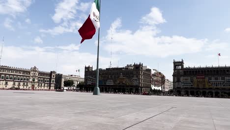 slow-motion-shot-of-a-totally-empty-zocalo-in-mexico-city-downtown