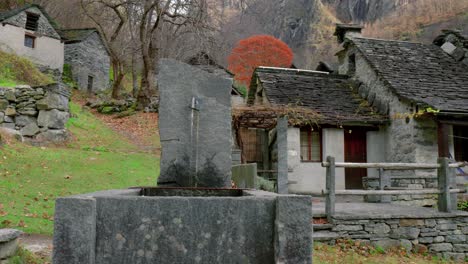 Water-is-running-from-a-well-in-a-haunted-village-in-Switzerland