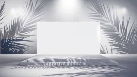white-blank-screen-product-display-with-palm-tree-gentle-breeze-online-shop-sell-discount