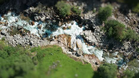 A-turbulent-mountain-river-rushes-through-the-narrow-deep-rocky-canyon