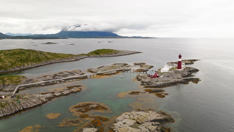 Tranoy-Fyr-Lighthouse-On-The-Island-Of-Tranøy,-Nordland,-Norway