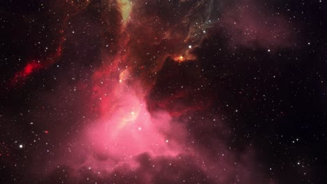 Nebelgaswolken-Und-Helle-Sterne-Im-Weltraum