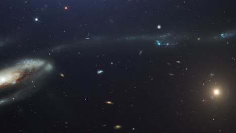 Estrellas-Y-Galaxias-Están-Dispersas-En-El-Espacio-4k