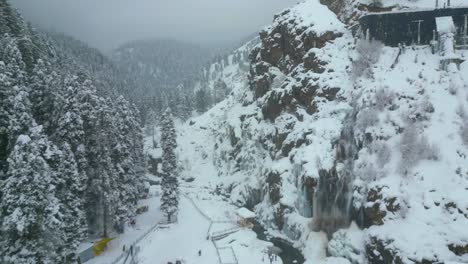 Heavy-Snowfall-Aerial-view-of-Kashmir-Valley-in-Winter-Season
