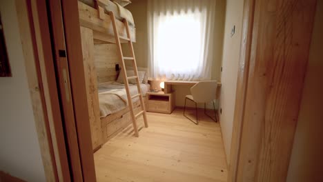 Modern-wooden-interior-design-children's-bedroom-bespoke-bunk-beds-PUSH-SHOT