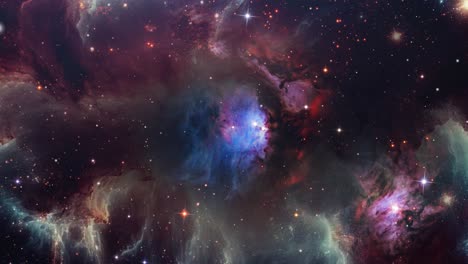 Volando-A-Través-De-Las-Estrellas-Y-Las-Nebulosas-Interestelares-De-Orión