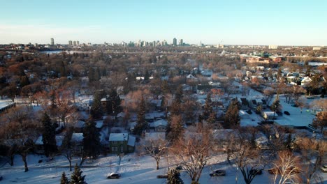 Winnipeg,-Manitoba,-Toma-Aérea-De-Invierno