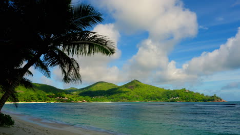 Zeitraffer-Des-Tropischen-Strandes-Der-Seychellen