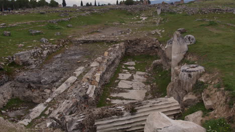 Antike-Ruinen-Eines-Gebäudes-In-Hierapolis