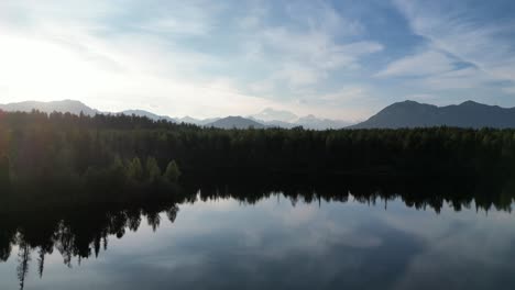 Lake-in-Alaska.-Landscape-shot-with-a-drone