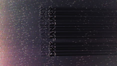 Dry-January-title,-glitching-motion-graphic,-analog-video-effect-on-Dryjanuary-motion-graphic,-vertical-video