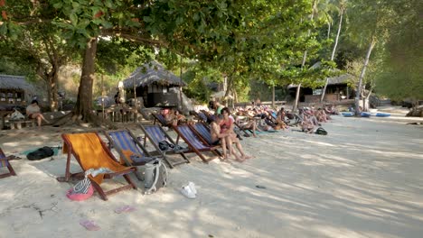 Tourists-relaxing-at-the-tranquil-and-popular-destination-of-Freedom-Beach