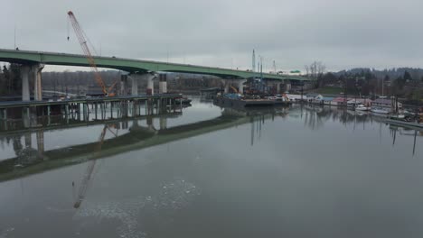 cranes-and-construction-around-freeway-bridge-in-oregon-city