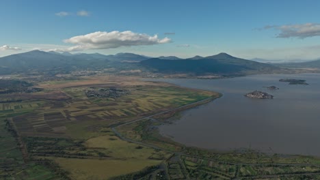 Lago-De-Patzcuaro-Drone-Pano-Al-Mediodía