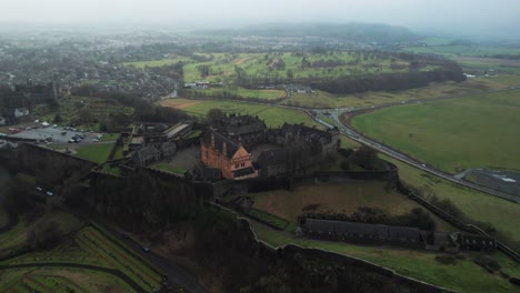 Drohnenaufnahmen-Des-Historischen-Stirling-Castle