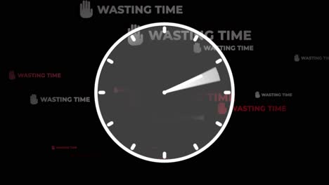 Time-wasting-concept,-infographic-representing-time-going-quickly