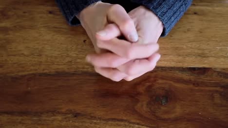 praying-to-God-faithfully-worshipping-with-people-stock-footage-stock-video