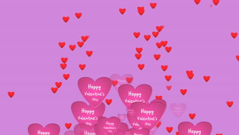 Love-Hearts-icons-animation-with-rain-of-hearts-cartoon-on-magenta-pink-background
