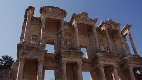 Close-shot-of-Celsus-Library-in-Ephesus