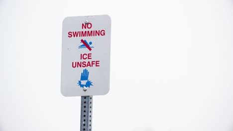 Sign,-No-Swimming,-Ice-Unsafe,-Danger,-Enter-at-Your-Own-Risk