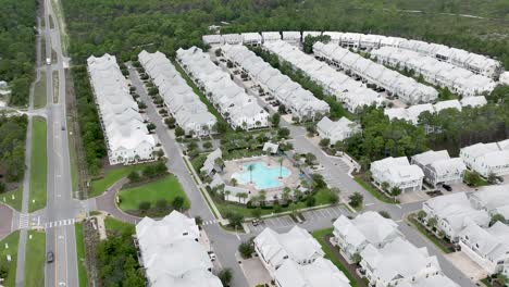 Prominence-at-30A-Florida-pool-with-houses-around-mid-range-backing-up-view