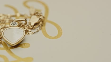 Macro-pan-of-beautiful-of-golden-necklace