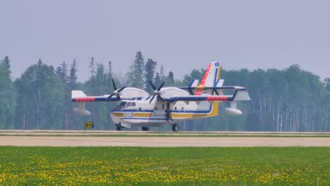 Large-Aerial-Firefighting-Plane-on-Runway-About-to-Take-Off