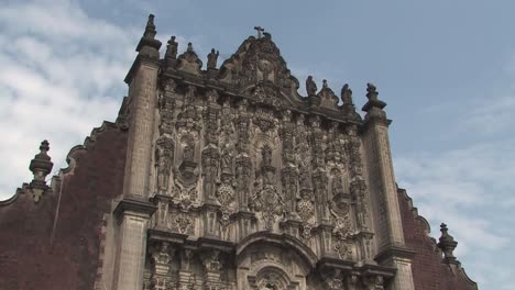 Fassade-Der-Metropolitankathedrale-In-Mexiko-Stadt