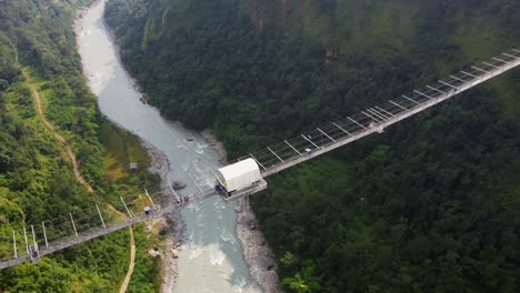 Bungee-Jumping-Nepal-Kushma-Hängebrücke-Antenne