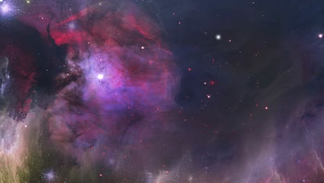 Weltraum-Viele-Lichter,-Nebel-Und-Galaxien-Im-Weltraum-4k