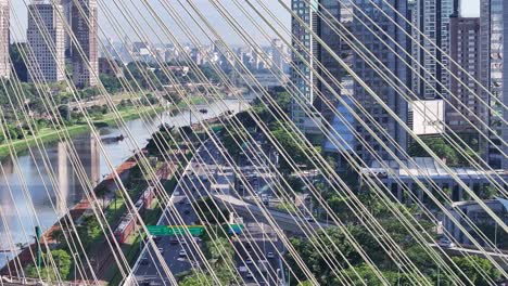 Cable-Stayed-Bridge-At-Downtown-In-Sao-Paulo-Brazil