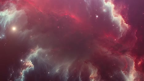 Animación-De-Nubes-De-Nebulosa-Roja-4k