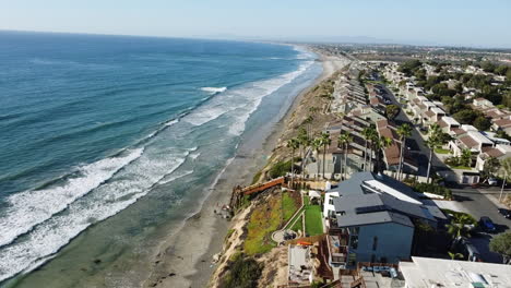 Aerial-Shot---Shoreline-with-beachfront-houses