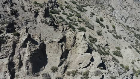 Drone-shot-of-Mount-Timpanogos-looking-over-Highway-189-in-Utah