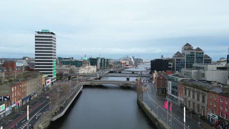 Cinematic-aerial-shot-of-Dublin-City-centre