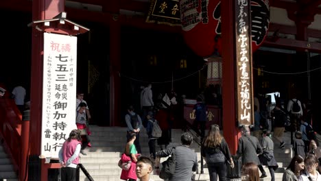 Visitors-Climbing-Stairs-To-The-Main-Hall-At-Sensoji-Temple-In-Asakusa