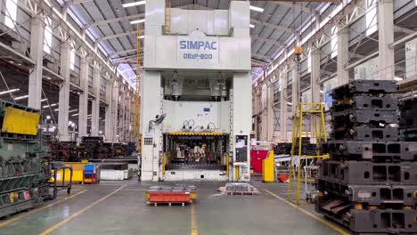 Shot-inside-the-Simpac-warehouse,-a-company-that-supplies-sophisticated-machines-used-in-large-scale-industrial-production-processes